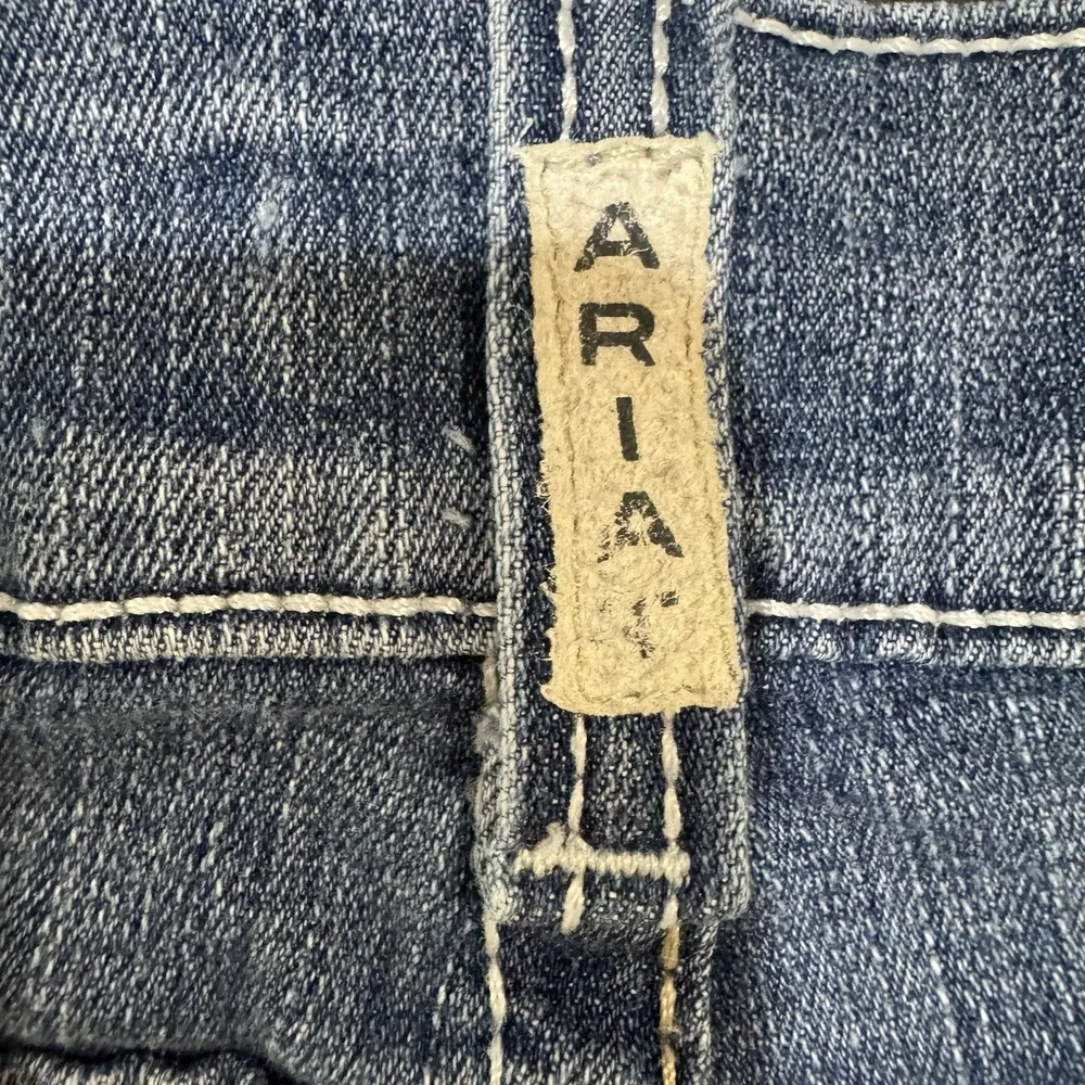 Ariat REAL Denim Bermuda Shorts Womens 29R Western Studded Stretch Denim